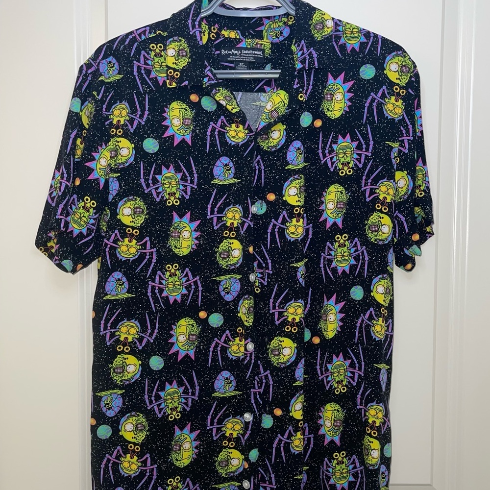 Rick & Morty funky button down